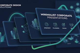 design a professional and modern pitch desk presentation