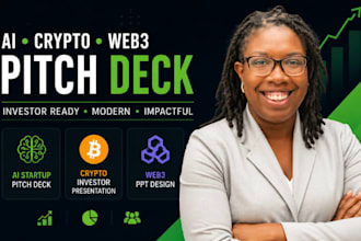 ai startup pitch deck, crypto investor presentation, web3 PPT design