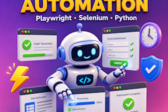 automate web browser tasks with playwright or selenium