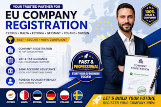 handle company registration in cyprus malta estonia germany poland
