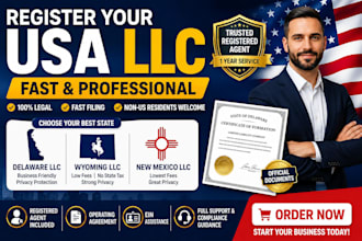 be your delaware or wyoming registered agent and llc expert