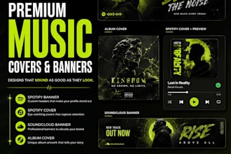 design professional spotify and album cover art