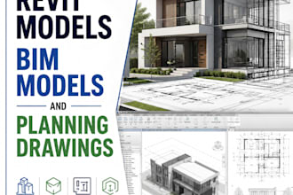 create revit models, bim models and planning drawings