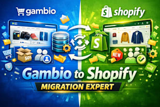 do gambio migration to shopify, fix product migration and syncing error issues