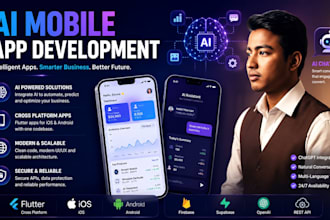 ai mobile app development flutter ios android ai chatbot services