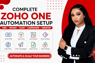 setup zoho CRM, books, flow, forms, creator, sites, one, campaign, automation