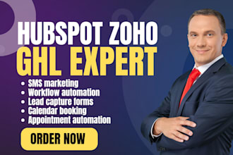 gohighlevel ghl automation zoho crm landing page hubspot salesfunnel ghl website