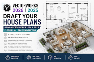 draft your house plans using vectorworks 2026 vectorworks 2025 floor plan bim