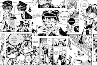 draw anime manga comic book illustration manga artist webtoon cover art
