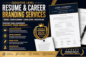 write executive resume board alignment cover letter executive bio