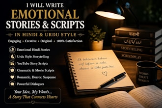 write emotional hindi stories and scripts