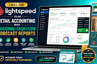 use lightspeed to do retail accounting with seasonal cash flow forecast reports