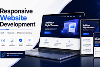 build a responsive business website or landing page