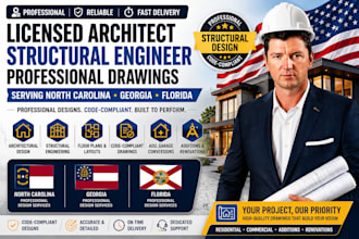 license architect structural engineer in north carolina georgia florida