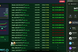 build solana volume bot, mev, sniper, arbitrage, pump fun on sol, eth