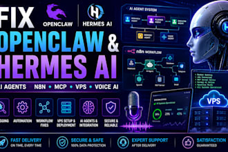 fix debug openclaw hermes ai multi agent ai voice agent n8n mcp automation vps