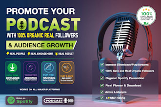 do spotify podcast promotion to grow real organic listeners