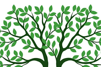 design modern awesome tree logo
