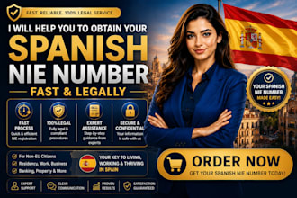 help you to obtain your spanish  nie number fast and legally