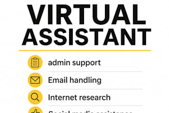 be your virtual assistant for admin and email support