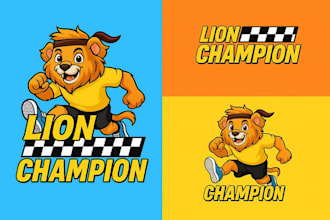 design unique cartoon animal mascot logo