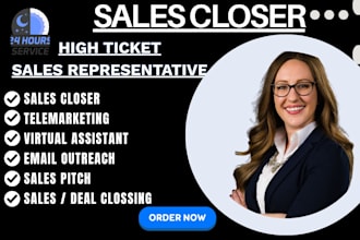 sales representativesales closer salesperson high ticket sales b2b leads closed