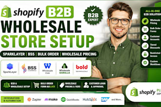 setup fix shopify b2b wholesale store sparklayer bss bulk order wholesale store