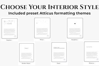 format your fiction book for kindle and KDP paperback