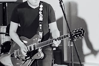record professional electric guitar for your song