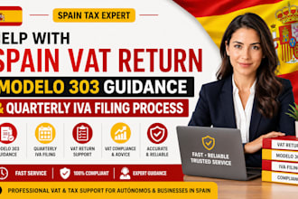 help with spain vat return, modelo 303 guidance and quarterly iva filing process