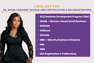 get your 8a wosb hubzone sdvosb mbe certification sba registration done right