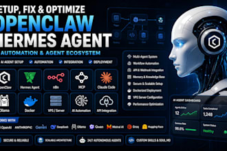 setup fix openclaw hermes agent n8n automation mcp clude code ollama vps docker