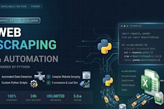 do expert data entry and web scraping
