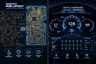 design  automotive digital dashboard UI UX and instrument cluster