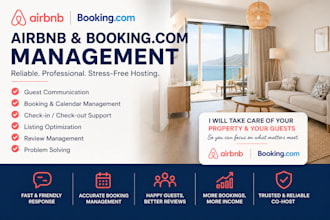 manage your airbnb and booking property
