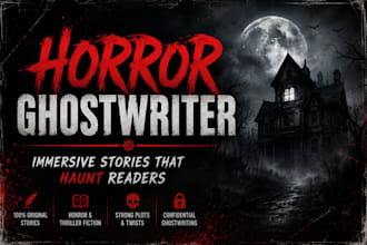 ghostwriter for horror stories and thriller fiction