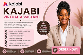 be your kajabi VA for course launch and backend admin