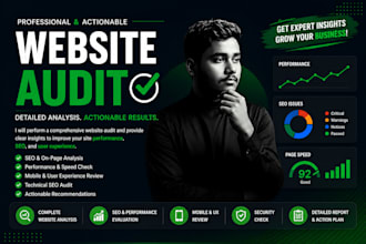 provide complete website audit report for your site