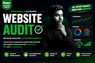 provide complete website audit report for your site