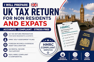 prepare UK tax return for non residents and expats