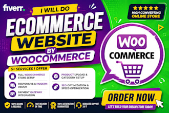 do ecommerce website by woocommerce