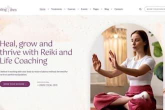 build wix holistic healing website reiki astrology website
