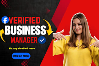 create fresh verified facebook business manager and ad accounts
