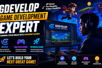 develop gdevelop 2d game web browser game gdevelop mobile game