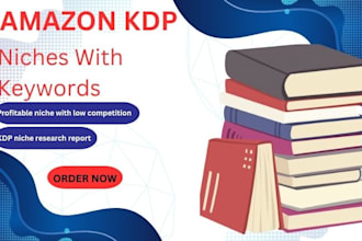 find profitable amazon KDP niches with keywords and low competition