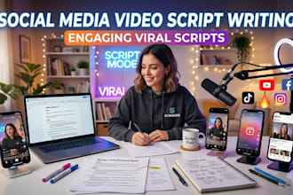 write engaging social media video scripts for tiktok reels instagram and youtube