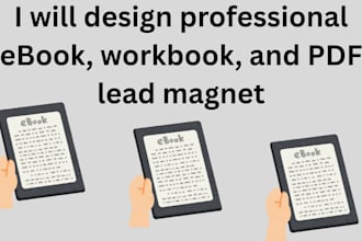 design professional ebook, workbook, and PDF lead magnet