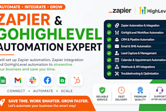 set up zapier automation, zapier integration, gohighlevel automation