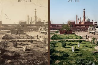 do image restoration and restore old photo