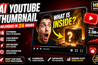 create ai youtube thumbnail design in 24 hours